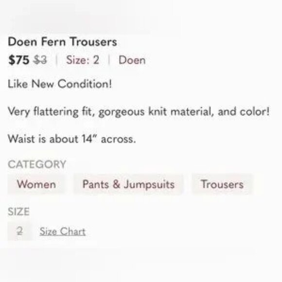 Women Pants & Jumpsuits Doen Fern Trousers - Picture 5 of 5